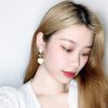 Bowknot Heart Resin Korean Classic Earrings - Image 2