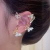 Butterfly Fairy 2pcs Rhinestone Decor Ear Cuff - Image 4