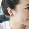 Cute Redish Bow Earrings - Image 3