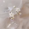 Exquisite Gold Color Hoop Earrings - Image 3