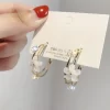 Exquisite Gold Color Hoop Earrings - Image 4
