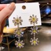 Luxury Exaggerated Crystal Flower Earrings - Image 3