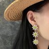 Luxury Exaggerated Crystal Flower Earrings - Image 5