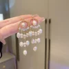 Multilayer Freshwater Pearl Drop Earrings - Image 4