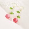 Pink Tulip Korean Earrings - Image 2