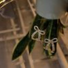 Rhinestone Bow Cute Simple Earrings - Image 3