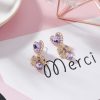 Romantic Crystal Heart Love Earrings - Image 2