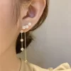 Women Exquisite Imitation Pearl Drop Earrings - Image 4