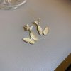 Zircon Double Butterfly Earrings - Image 3